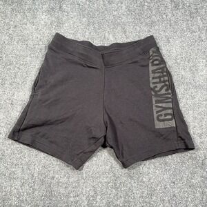 Gymshark Bold React Shorts Side Logo Mens Med Black Gym Athleisure Workout